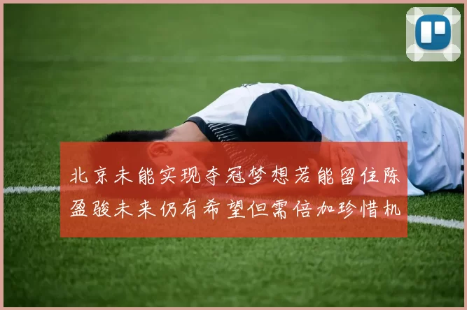 北京未能实现夺冠梦想若能留住陈盈骏未来仍有希望但需倍加珍惜机会